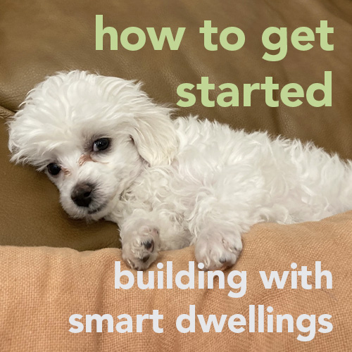 Maltipoo puppy in a comfortable new home by Smart Dwellings>
