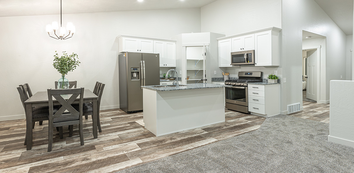 Open Concept Dining and Kitchen 