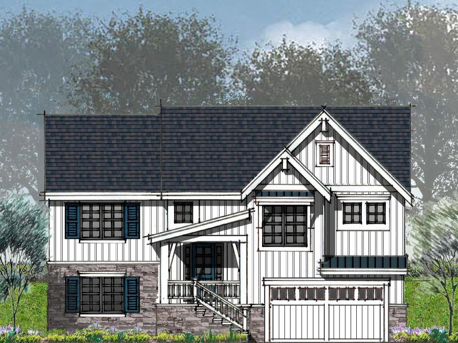 Image of The Nash floor plan by Smart Dwellings, a modern farmhouse exterior finish split-level home with 2-car garage Image of The Nash floor plan by Smart Dwellings, a modern farmhouse exterior finish split-level home with 2-car garage